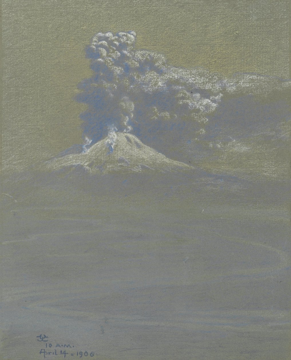 A Shower of Ashes Upon Ottaviano, April 14, 1906 by Charles Caryl Coleman