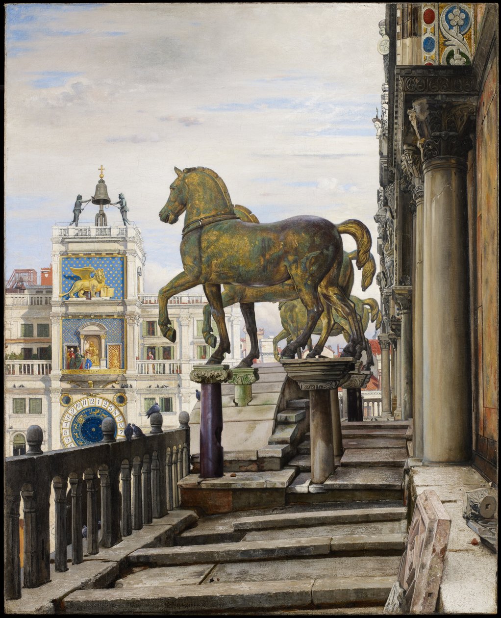 The Bronze Horses of San Marco, Venice, 1876 by Charles Caryl Coleman