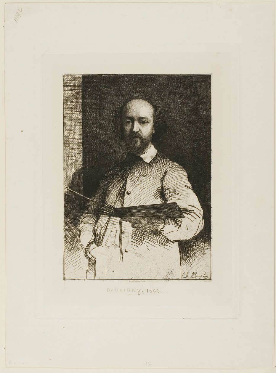Portrait of Daubigny by Charles Chaplin