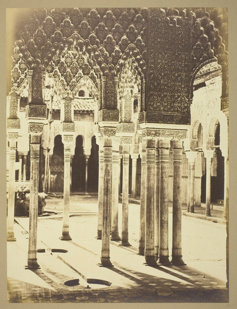 Entrance Court of the Lions, Alhambra by Charles Clifford