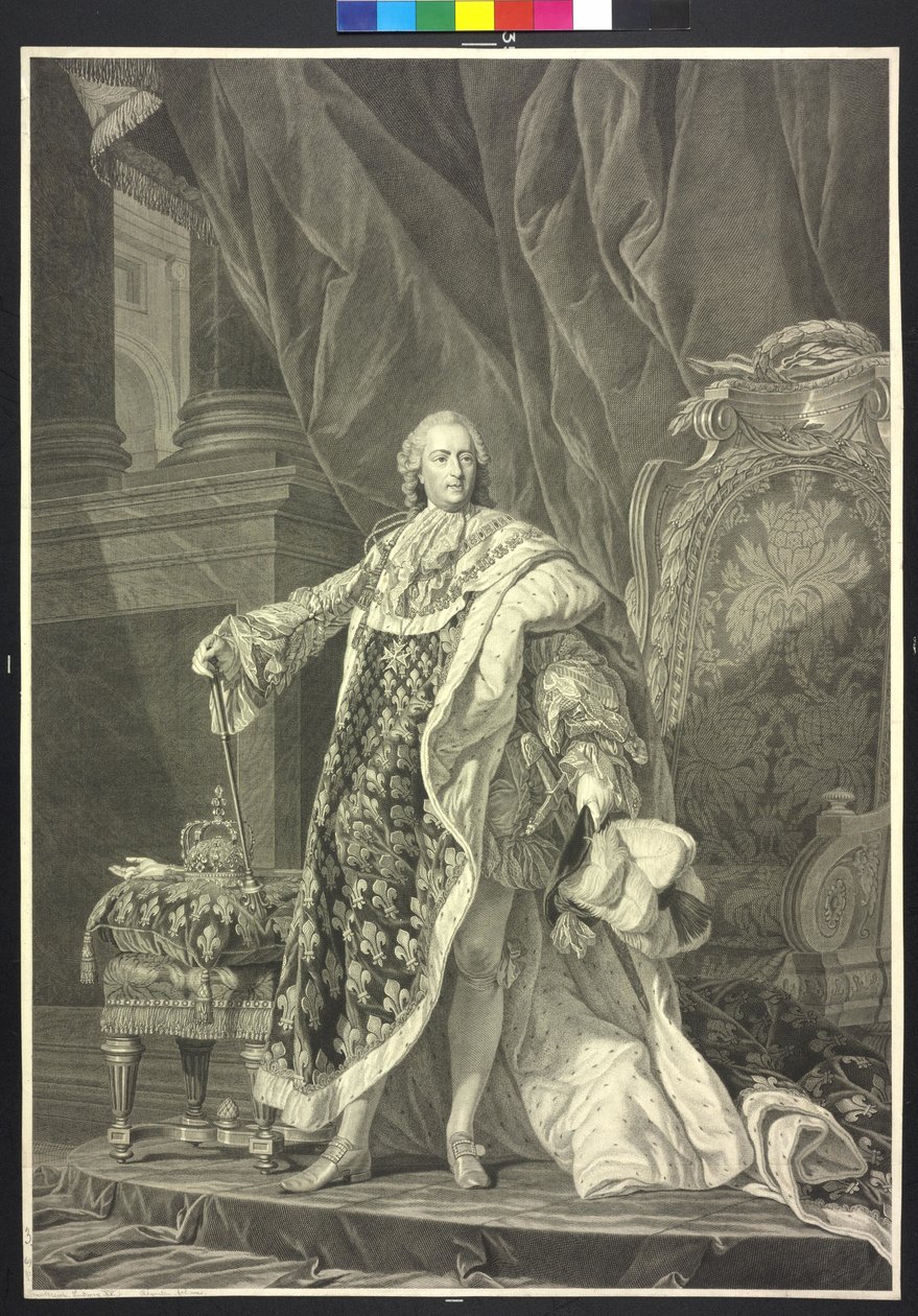 King of France Louis XV by Charles Clément Bervic