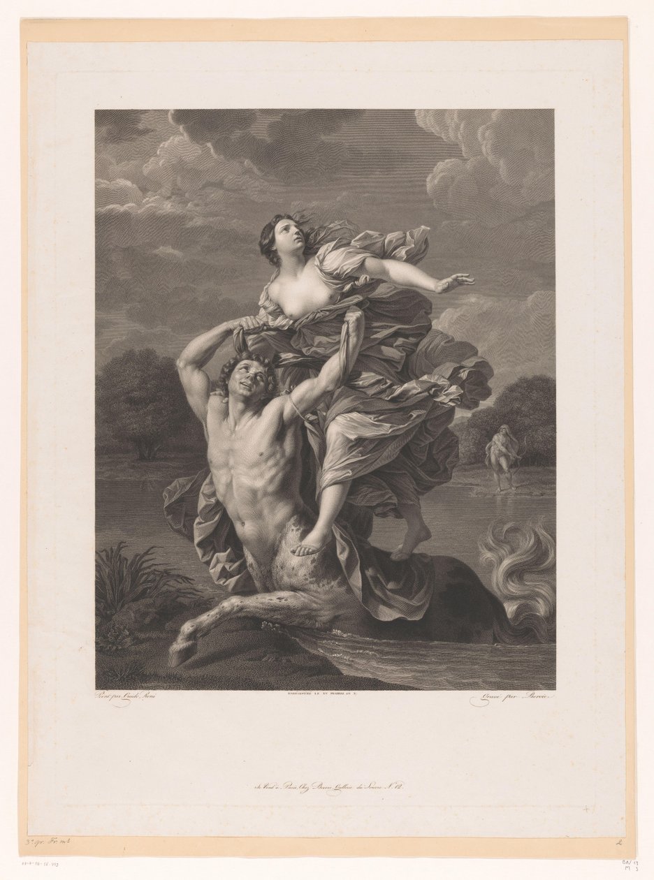 Abduction of Deianeira by Nessos by Charles Clément Bervic