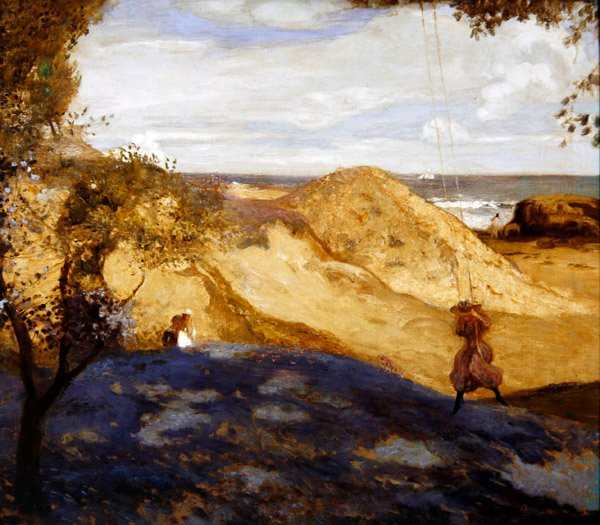 The swing, Swanage, Dorset by Charles Corder