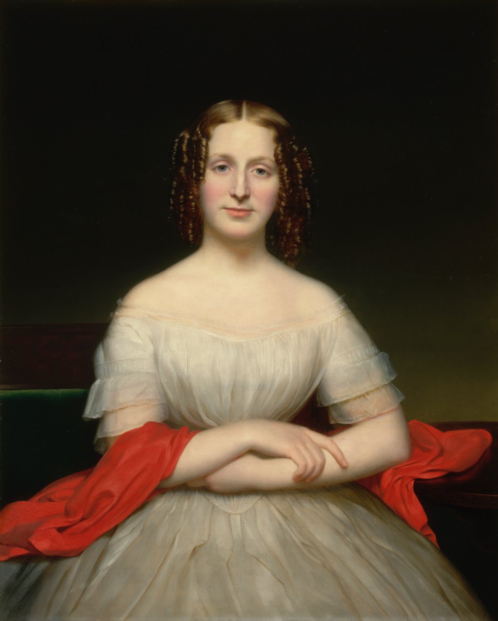 Portrait of Fidelia Marshall, ca. 1840 by Charles Cromwell Ingham