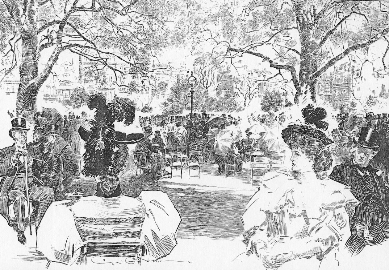 Sunday Afternoon near Stanhope Gate by Charles Dana Gibson