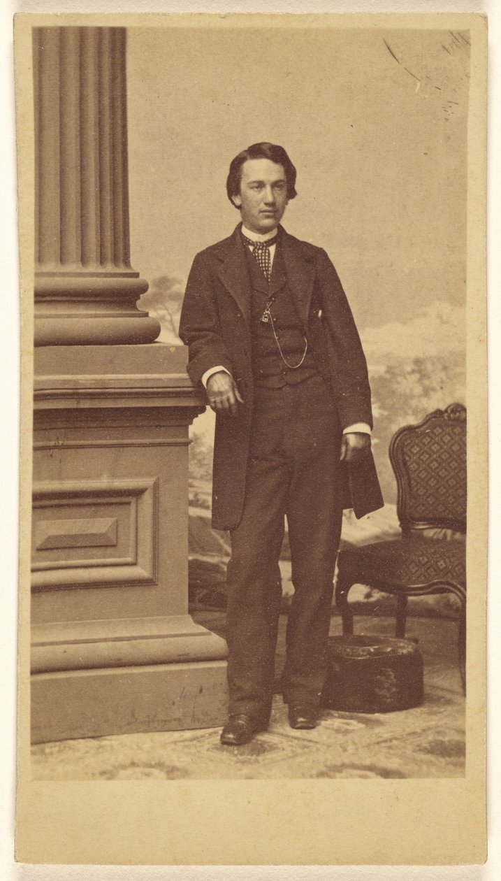 Unidentified Young Man, Standing by Charles DeForest Fredricks
