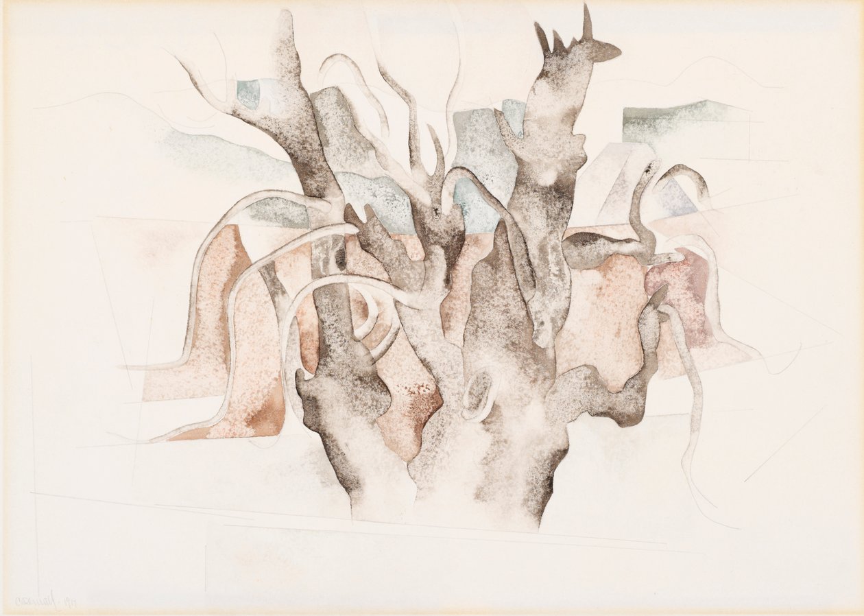 Bermuda - Trees, 1917 by Charles Demuth