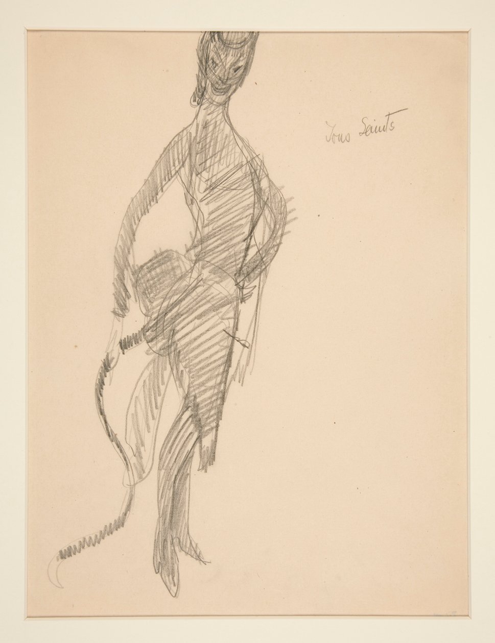 Costume Drawing: Devil as Lady by Charles Demuth