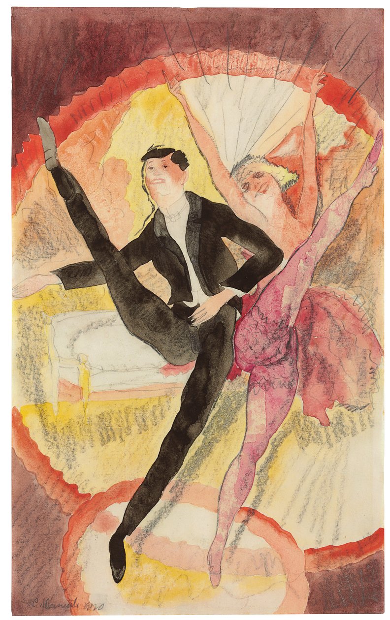 In Vaudeville: Two Dancers by Charles Demuth