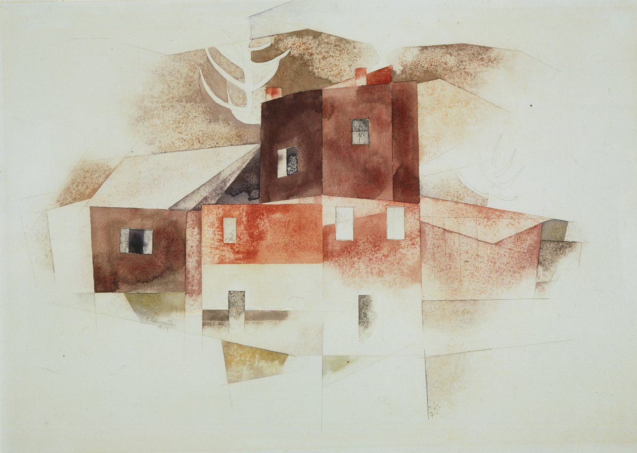 Old Houses by Charles Demuth