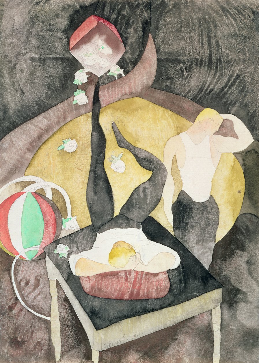 Two Acrobat Jugglers by Charles Demuth