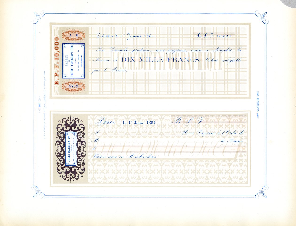 Sample Templates for Promissory Notes and Payment Orders by Charles Derriey