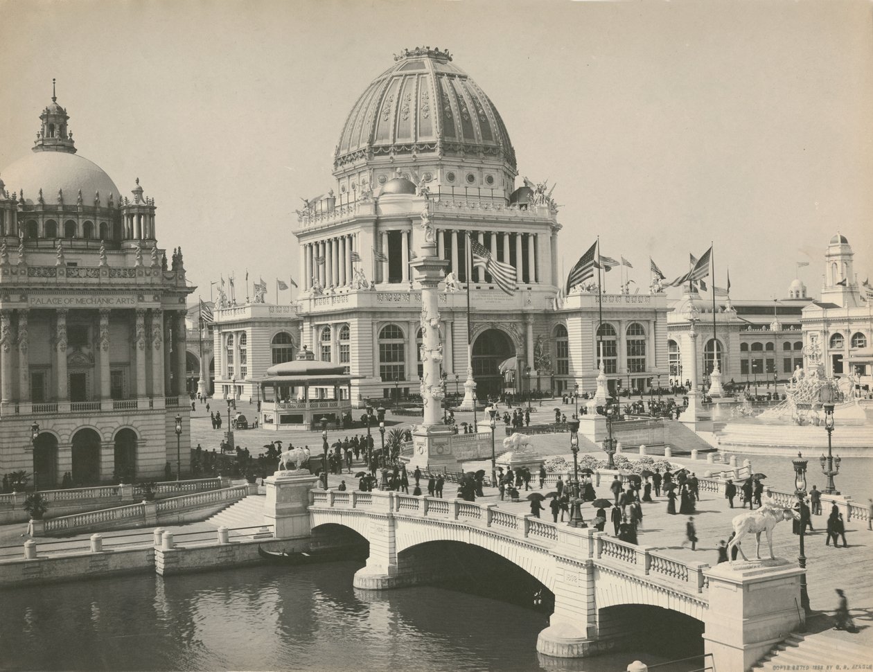 Administration Building at the Worlds Columbian Exposition, Chicago, 1893 by Charles Dudley Arnold