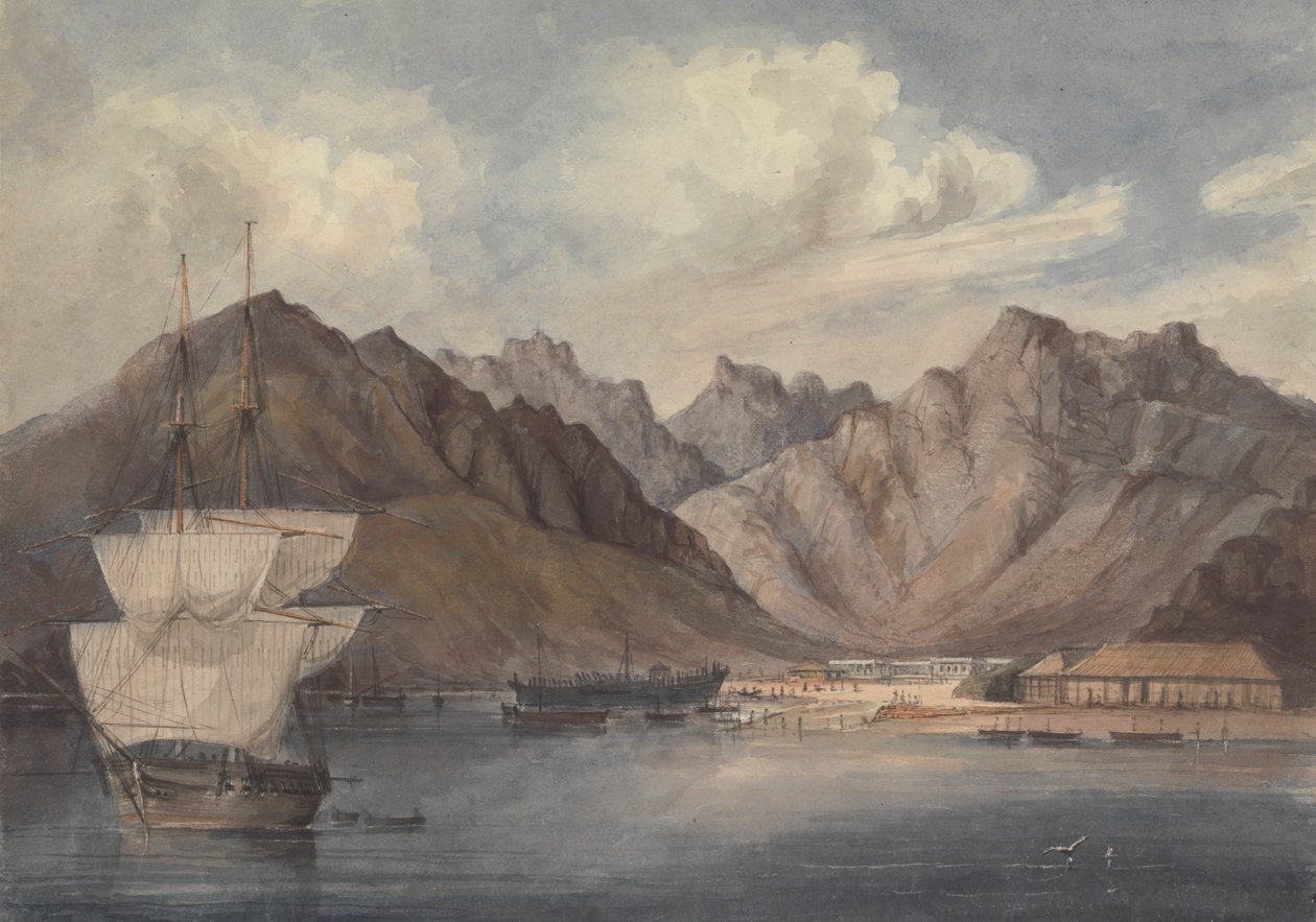 A Mediterranean Port (or Aden?) by Charles Dyce