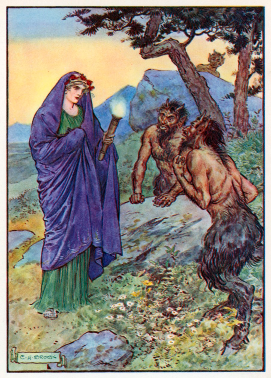 Ceres Inquiring for her Daughter by Charles Edmund (after) Brock