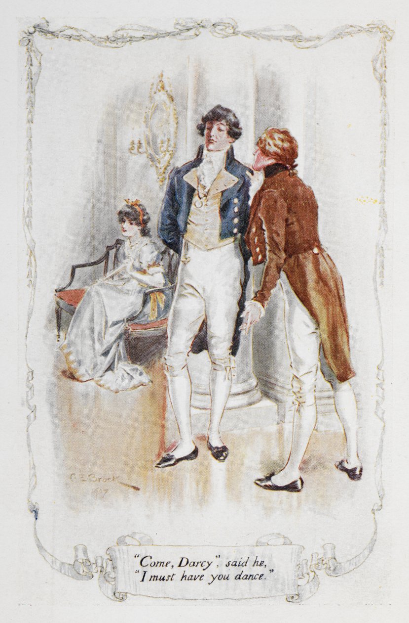 Come Darcy, said he, I must have you dance, illustration from 