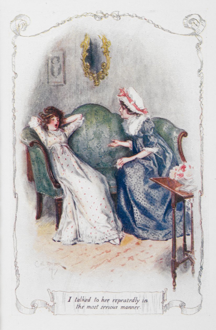 I talked to her repeatedly in the most serious manner, illustration from 