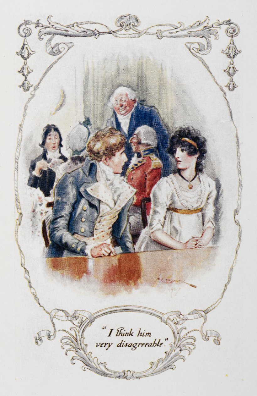 "I think him very disagreeable", illustration to 