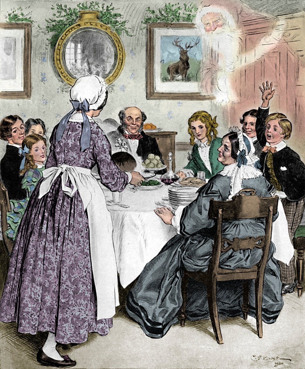 Let Me Think of the Comfortable Family Dinners by Charles Edmund Brock
