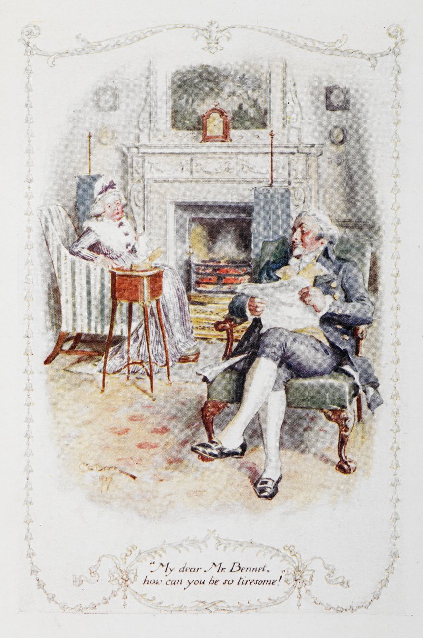 My Dear Mr Bennet, how can you be so tiresome!, illustration from 