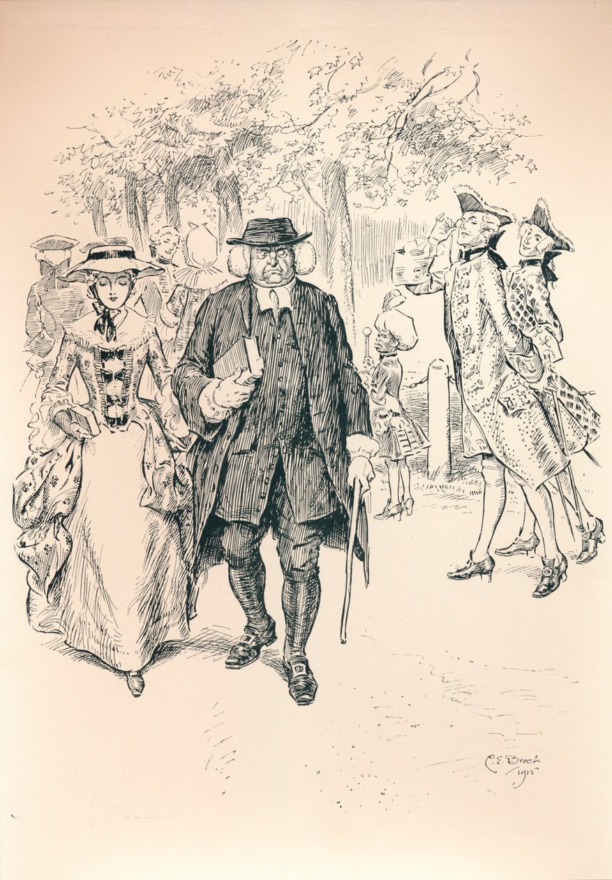 Running The Gauntlet - Stage VI, c1920 by Charles Edmund Brock