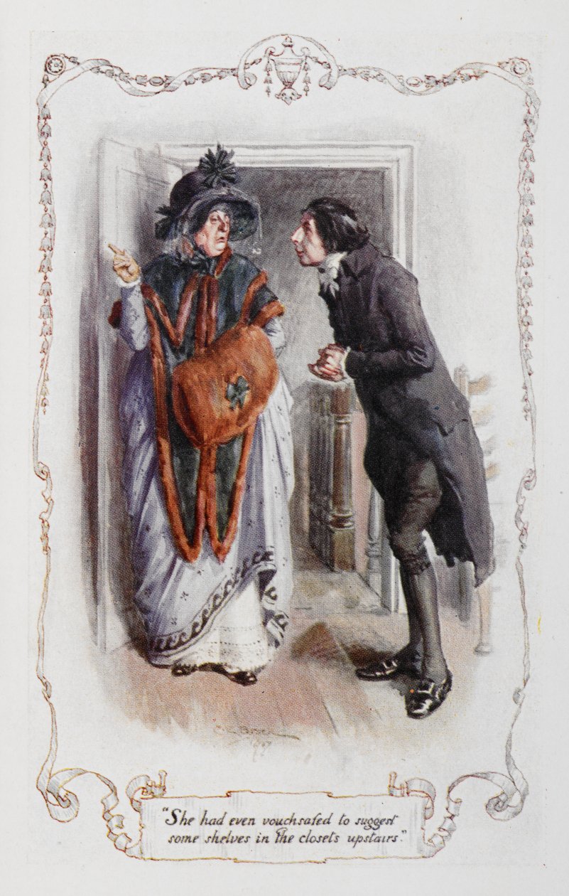 She had even vouchsafed to suggest some shelves in the closets upstairs, illustration to 