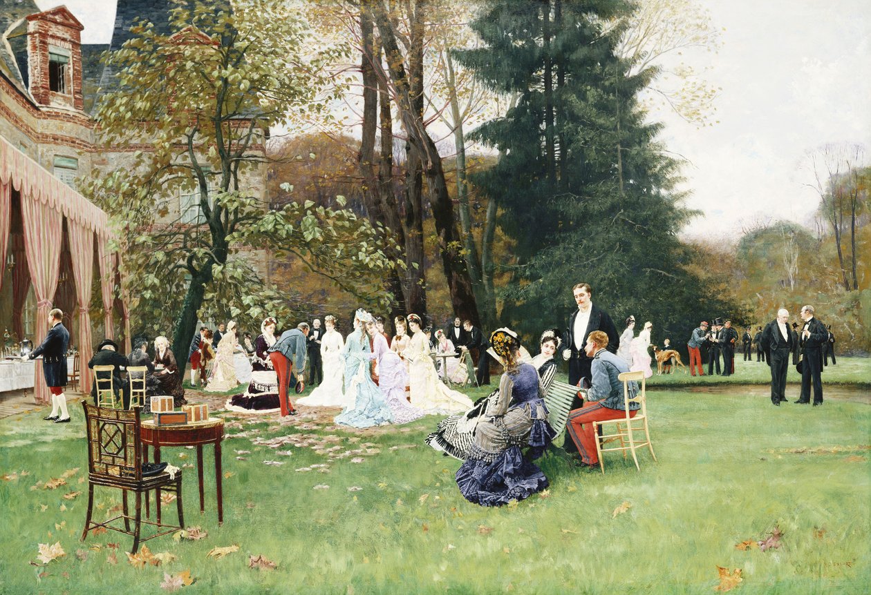 The Wedding, Fontainebleu by Charles Edouard Delort