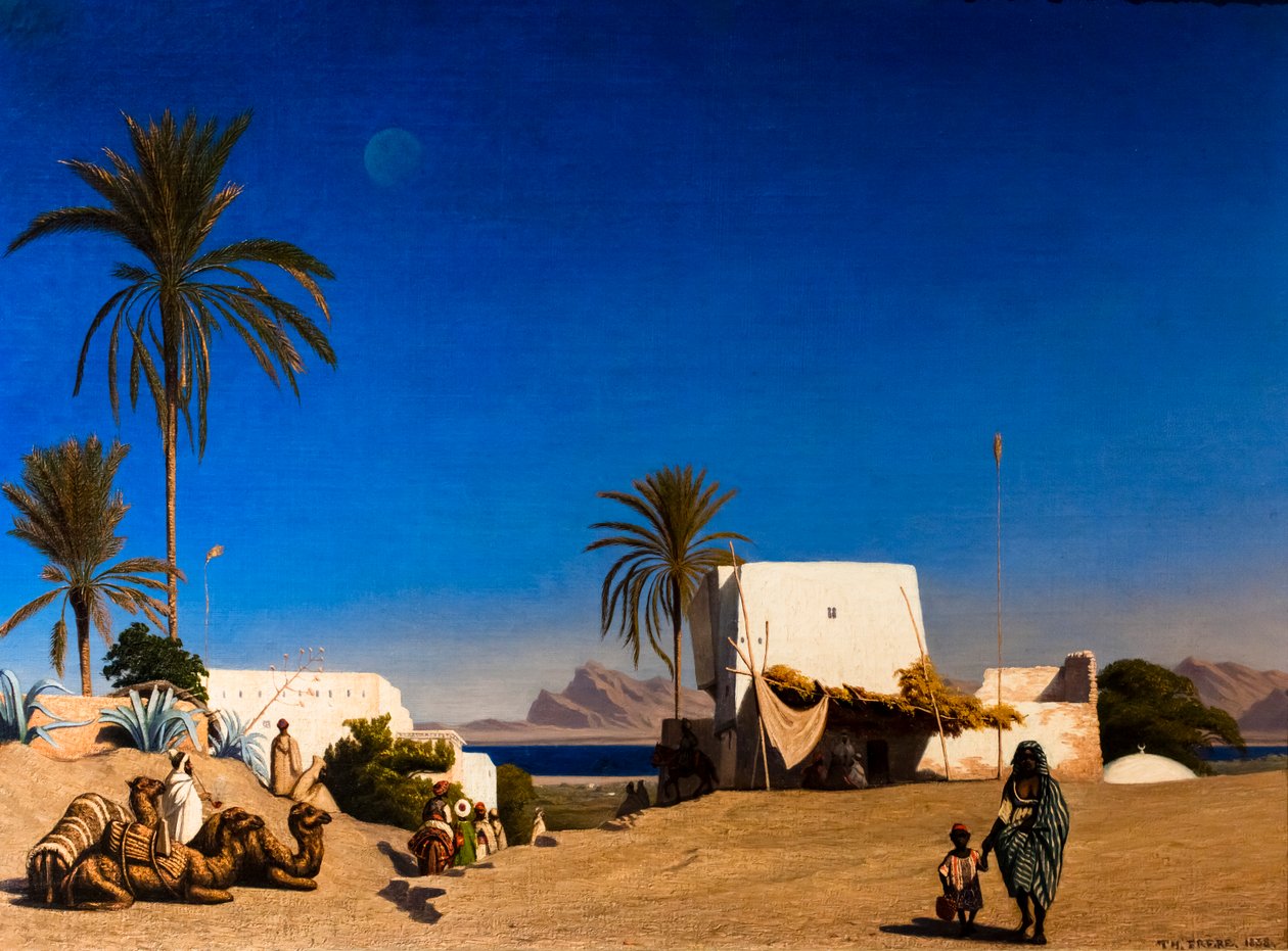Algerian Landscape by Charles Edouard Frere