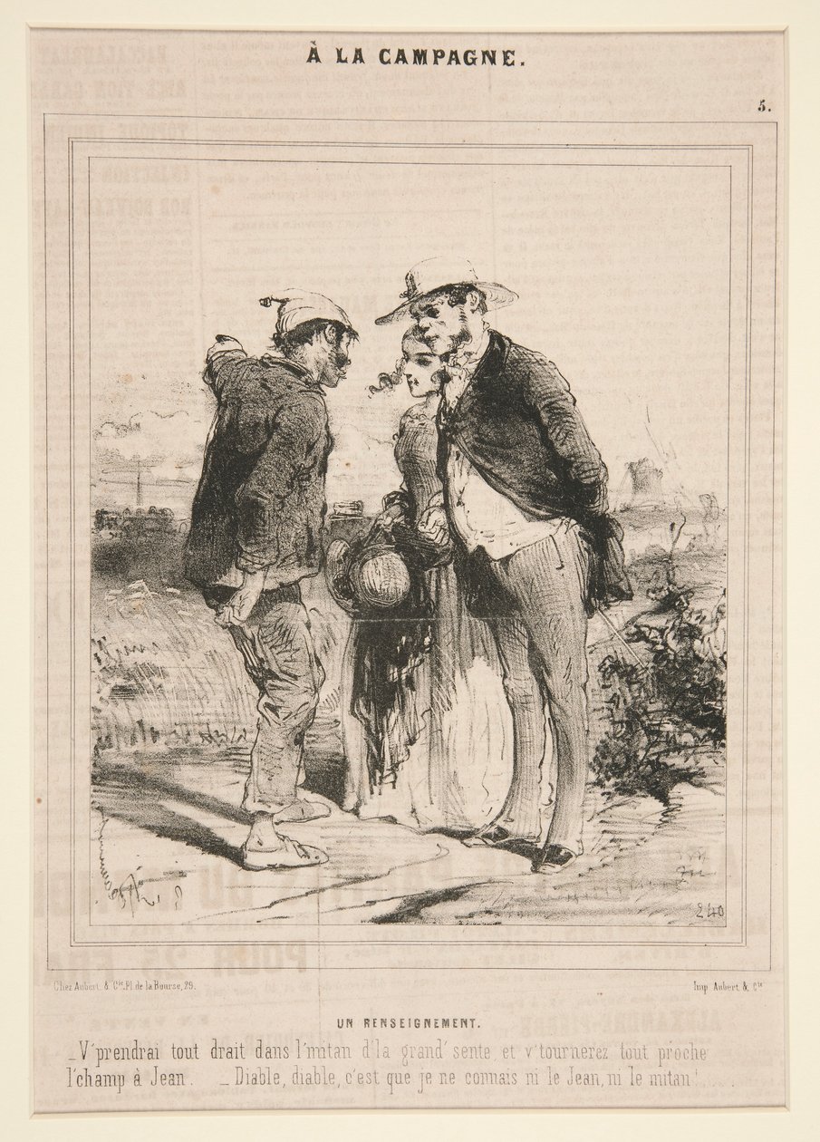 Information (from the series A la Campagne) by Charles Edouard de Beaumont