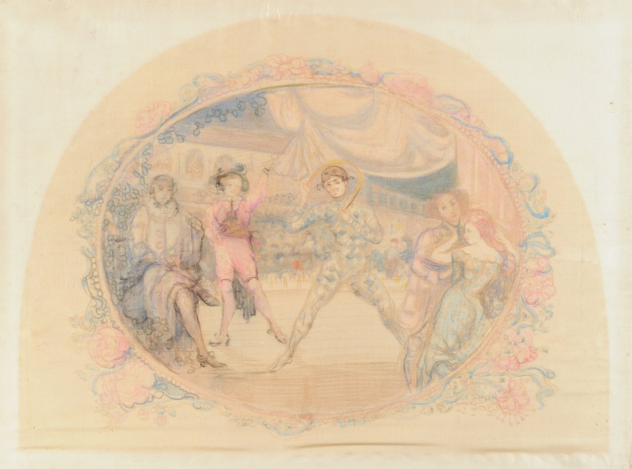 Harlequin Amuses by Charles Edward Conder