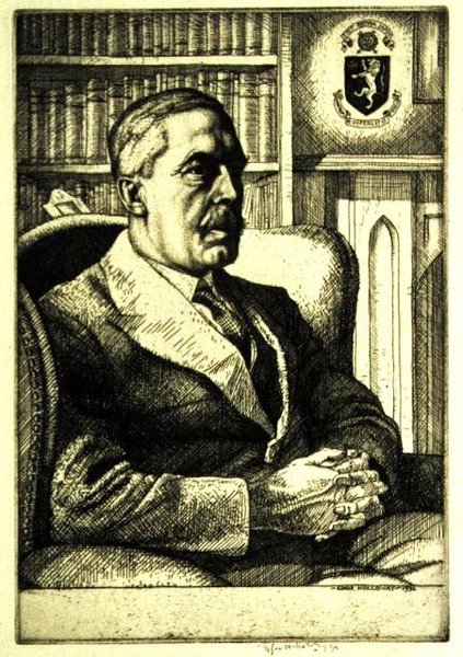Portrait of Sir Cyril Norwood by Charles Edward Holloway