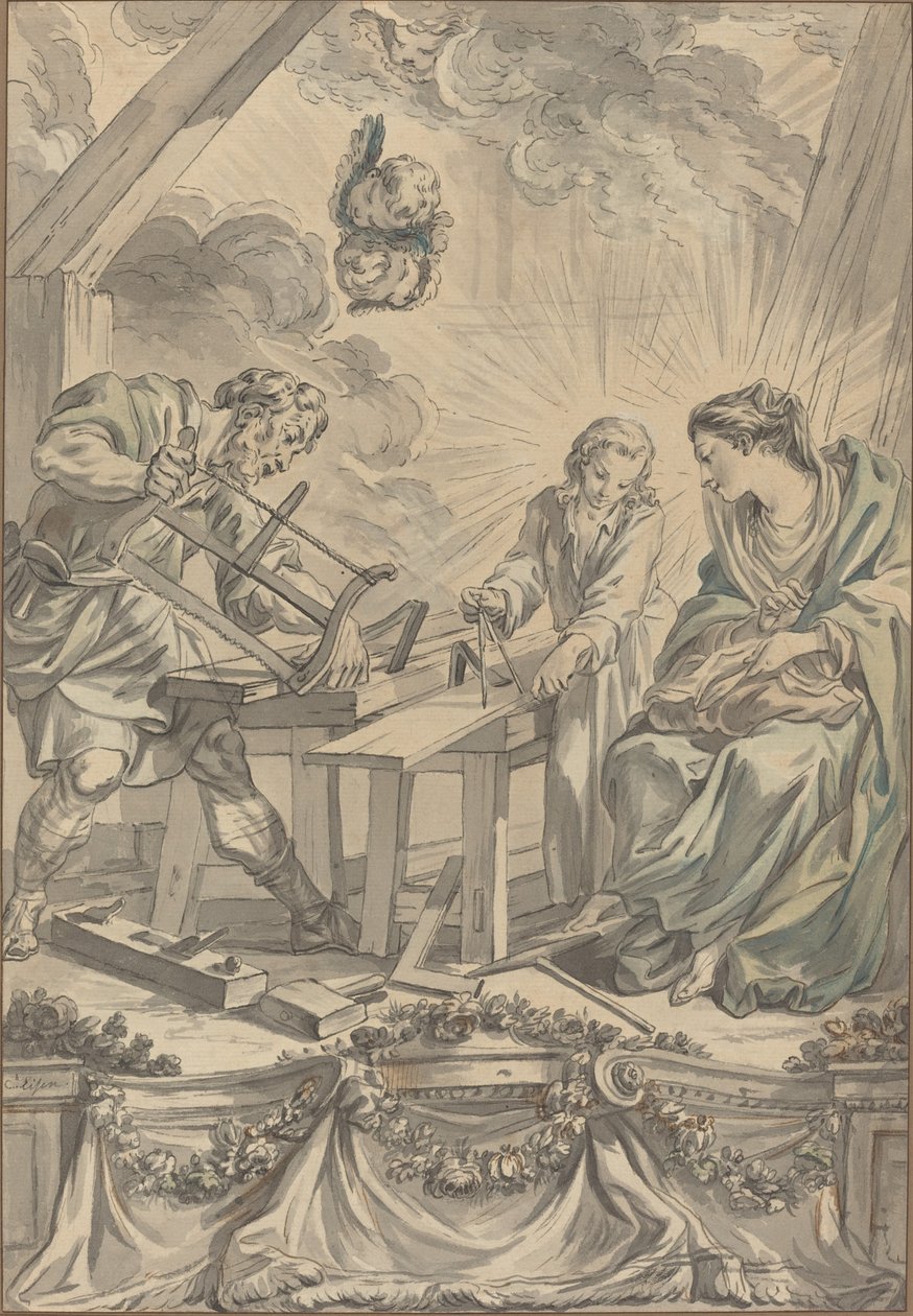 The Holy Family in the Carpenter