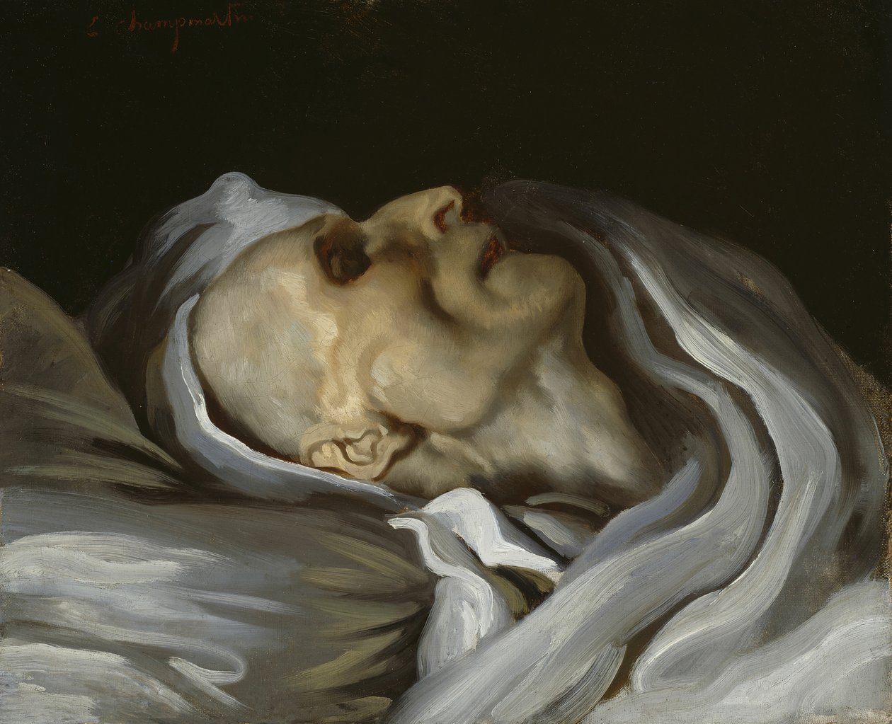 Théodore Géricault on His Deathbed by Charles Emile Callande de Champmartin