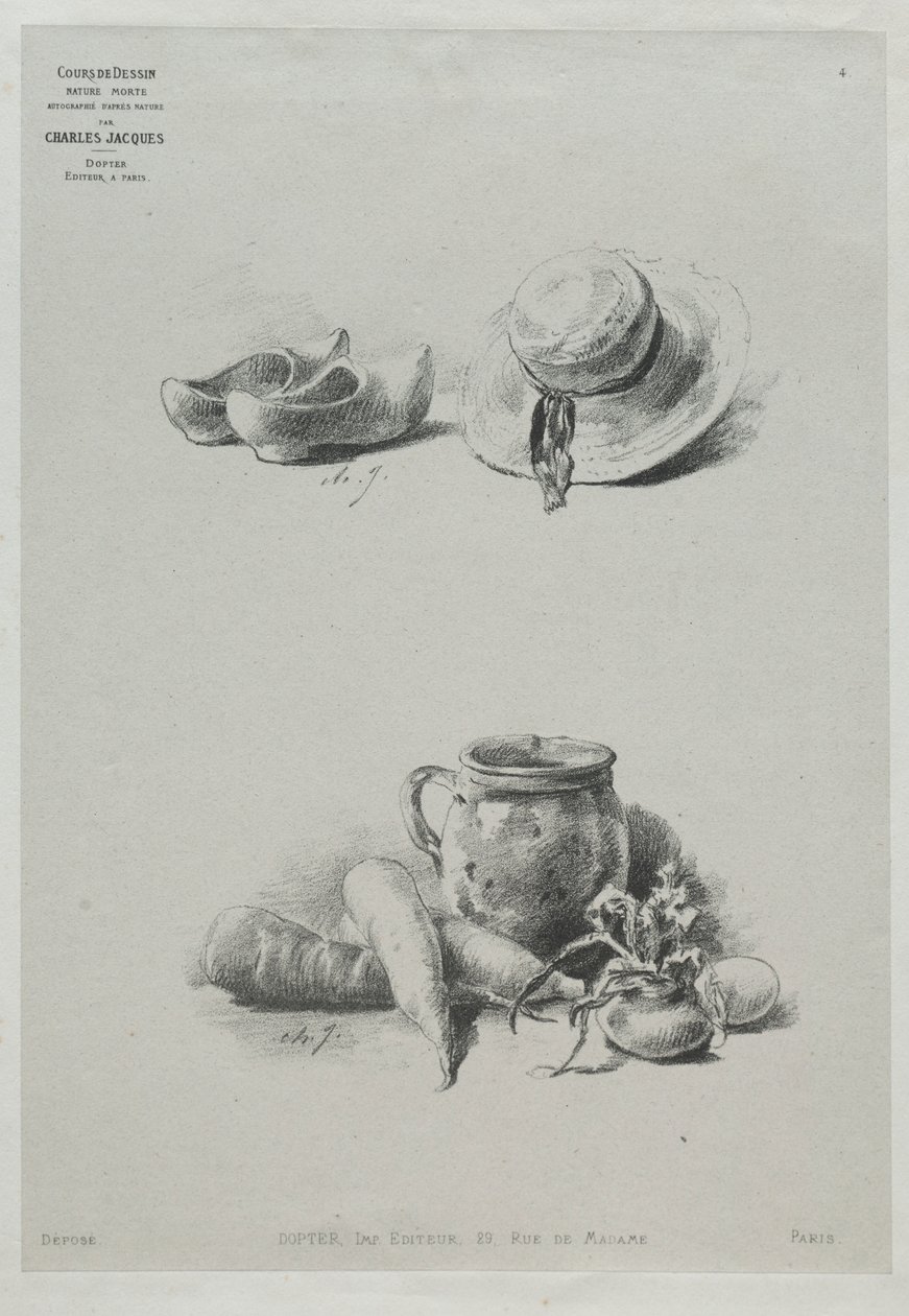 Course in Drawing: No. 4 - Still Life by Charles Emile Jacque