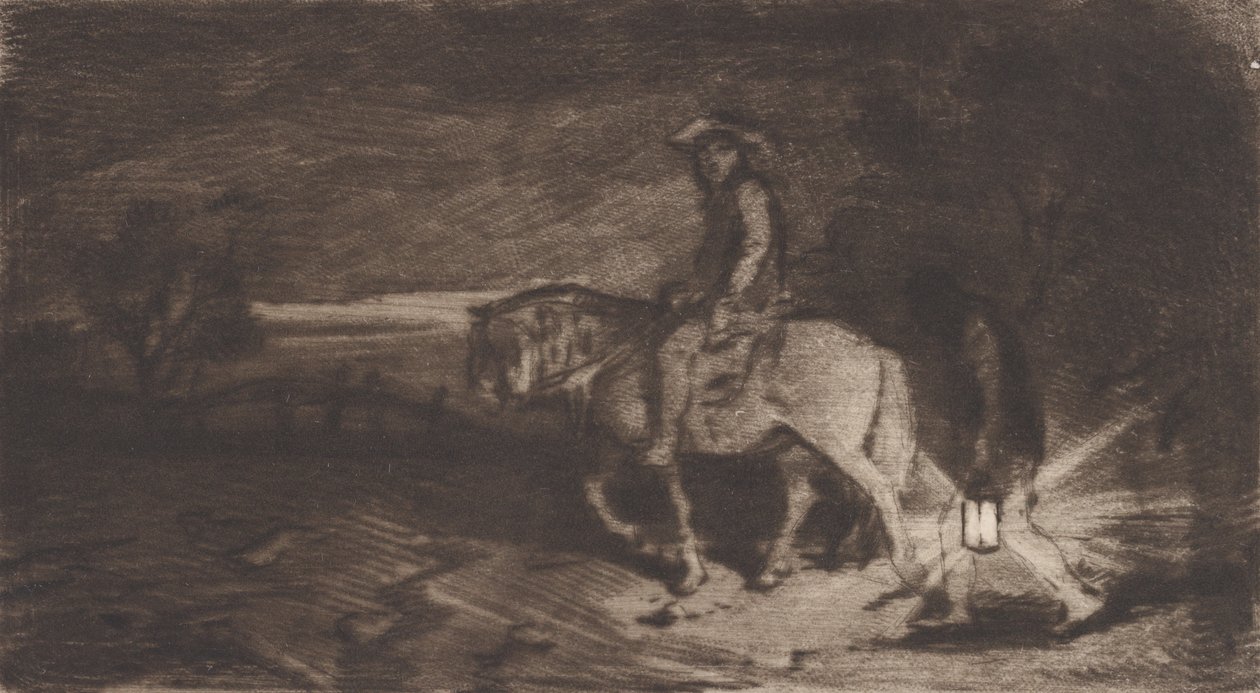 The Cavalier by Charles Emile Jacque