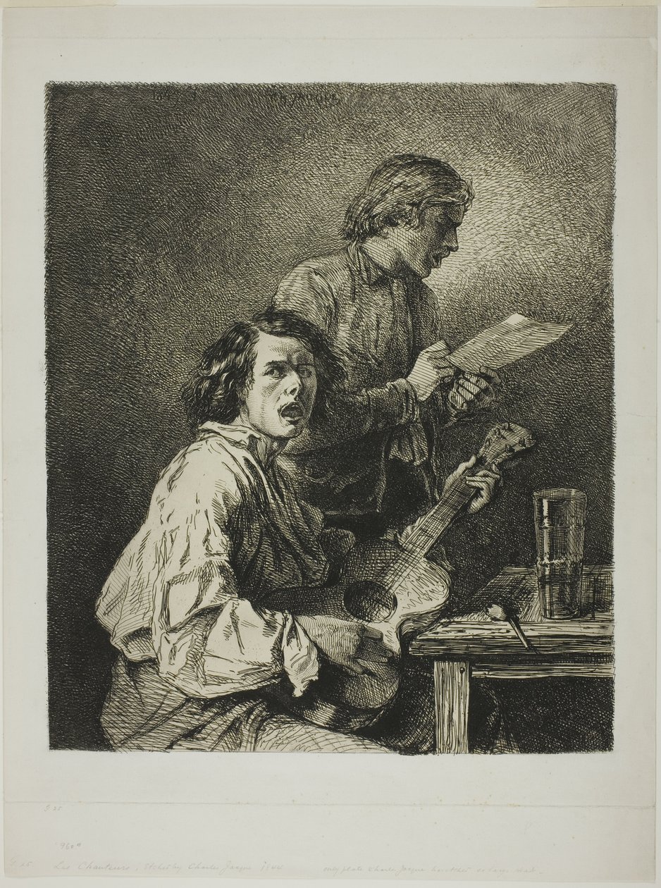 The Singers by Charles Emile Jacque