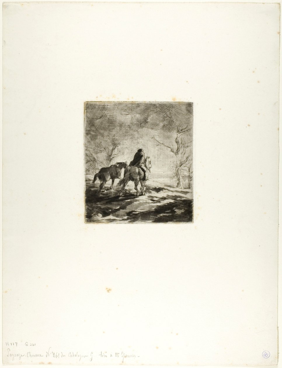 Traveler on Horseback by Charles Emile Jacque