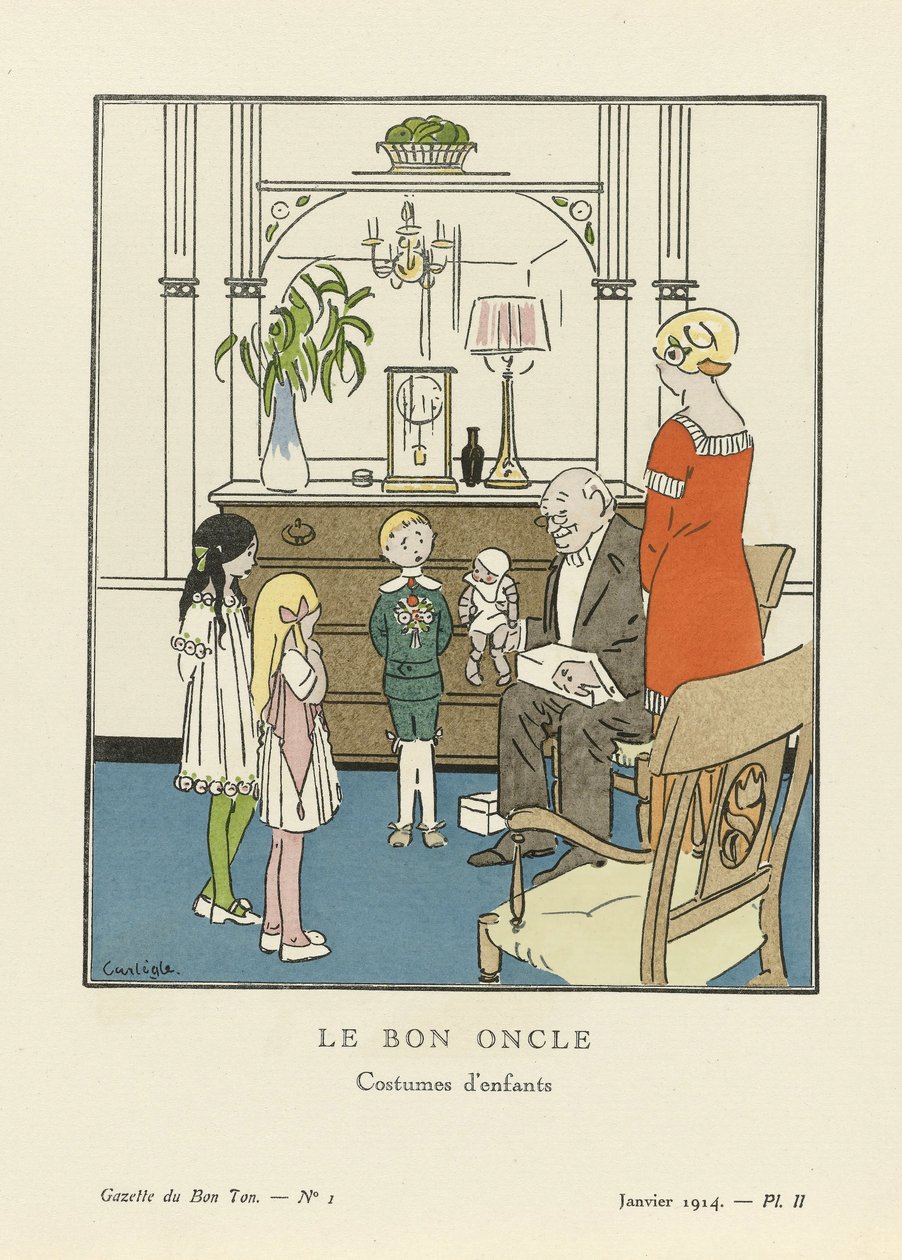 Le Bon Oncle. Costumes d