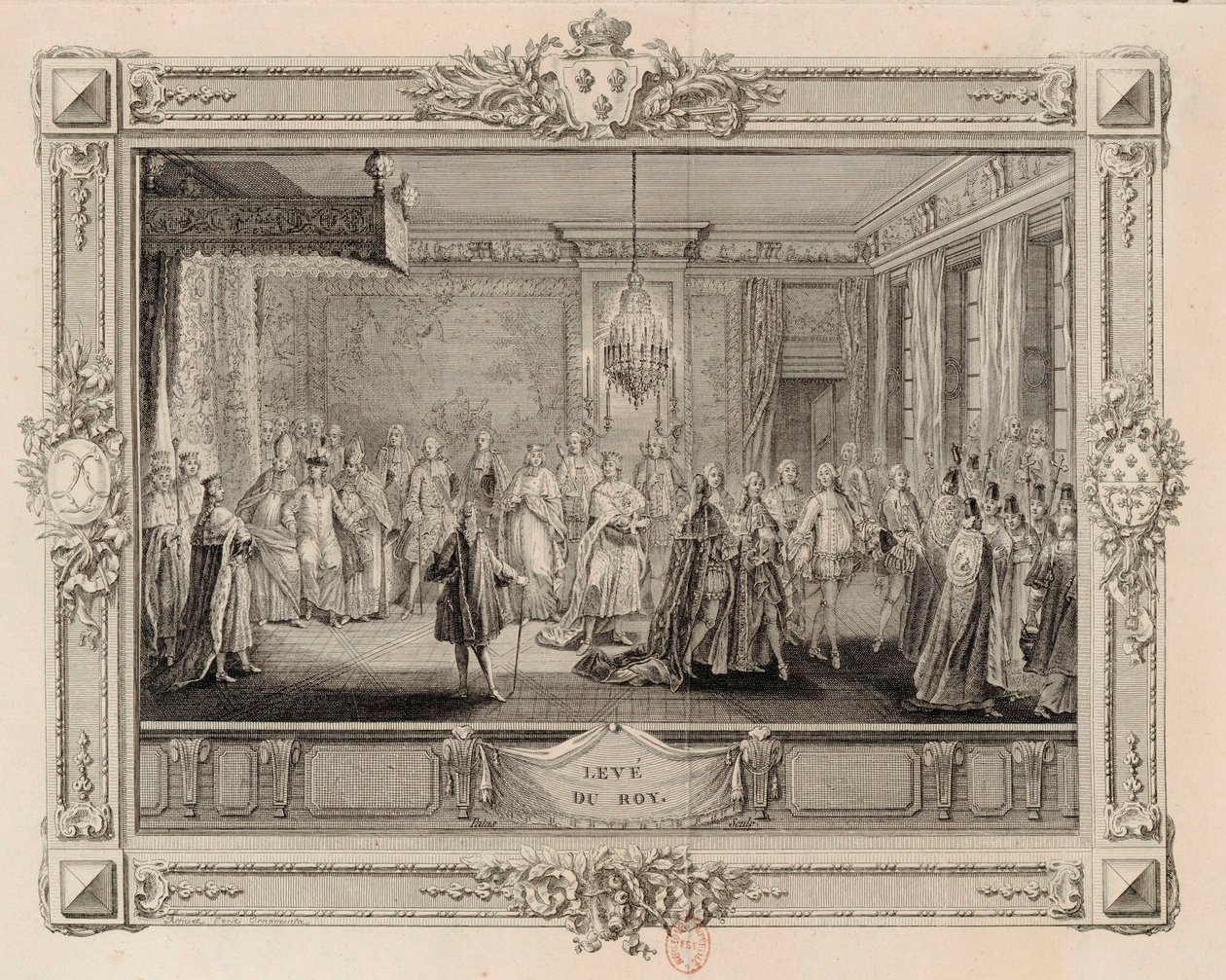 The levee of King Louis XVI, 1774-1775 by Charles Emmanuel Patas