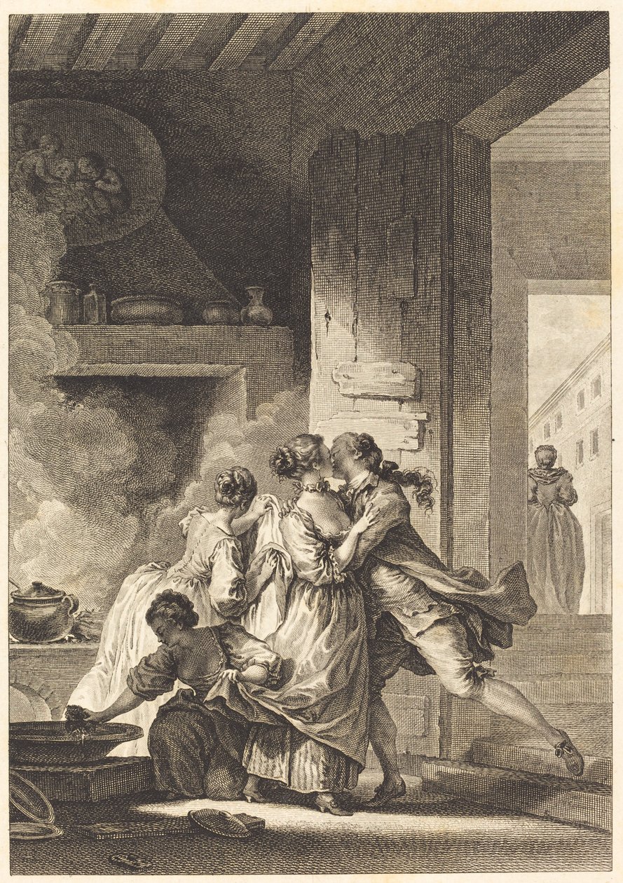 One Never Thinks of Everything by Charles Emmanuel Patas after Jean Honoré Fragonard