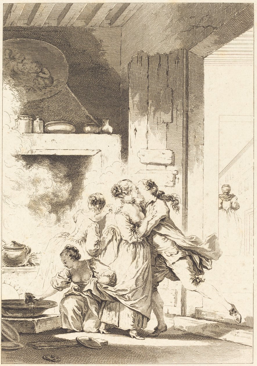 One Never Thinks of Everything by Charles Emmanuel Patas after Jean Honoré Fragonard