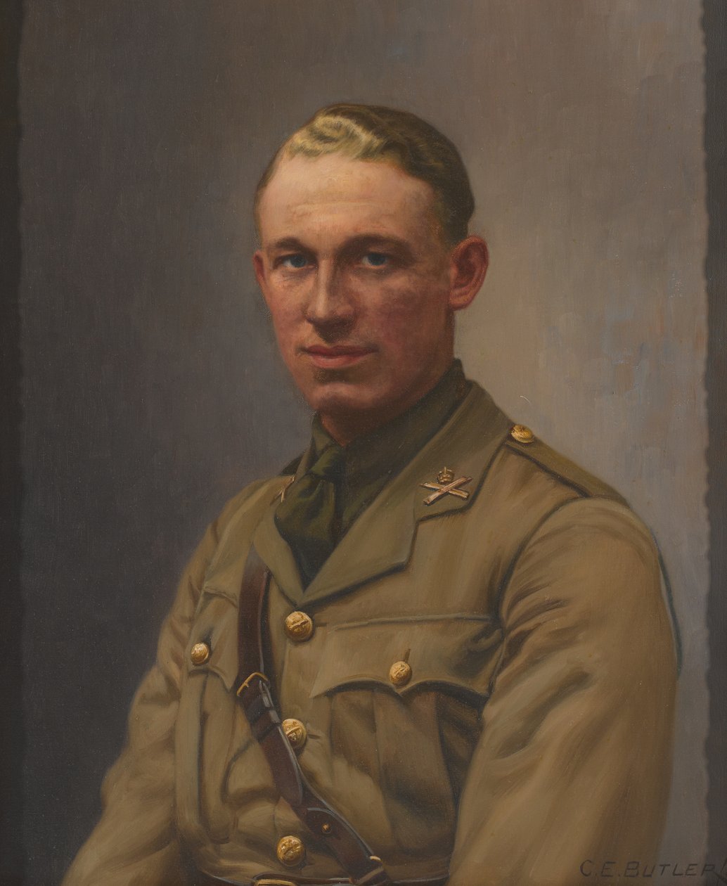 Lieutenant A L Bobby, Machine Gun Corps and the Middlesex Regiment by Charles Ernest Butler