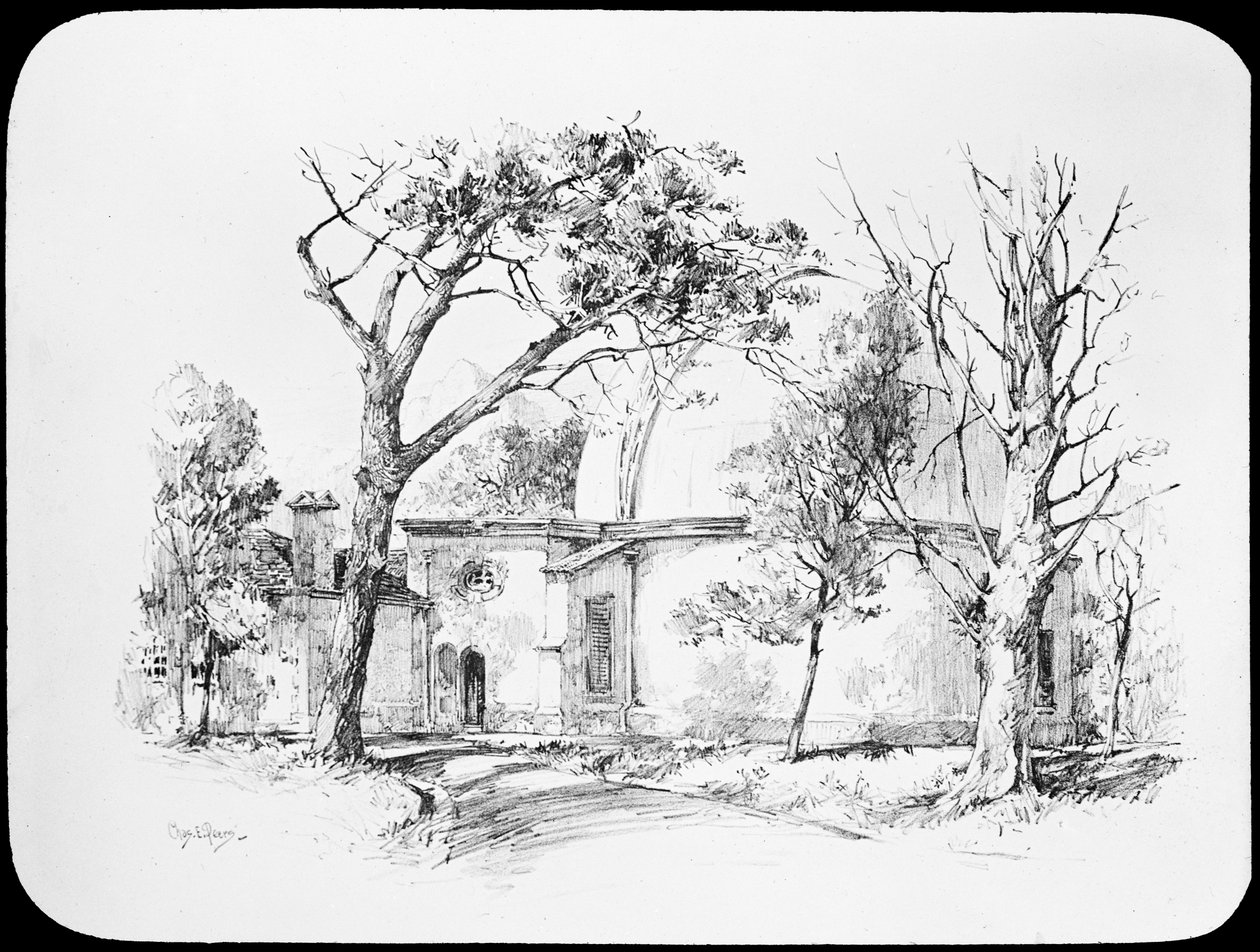 Astronomical Glass Plate of Diagram of The Royal Observatory at Cape of Good Hope by Charles Ernest Peers