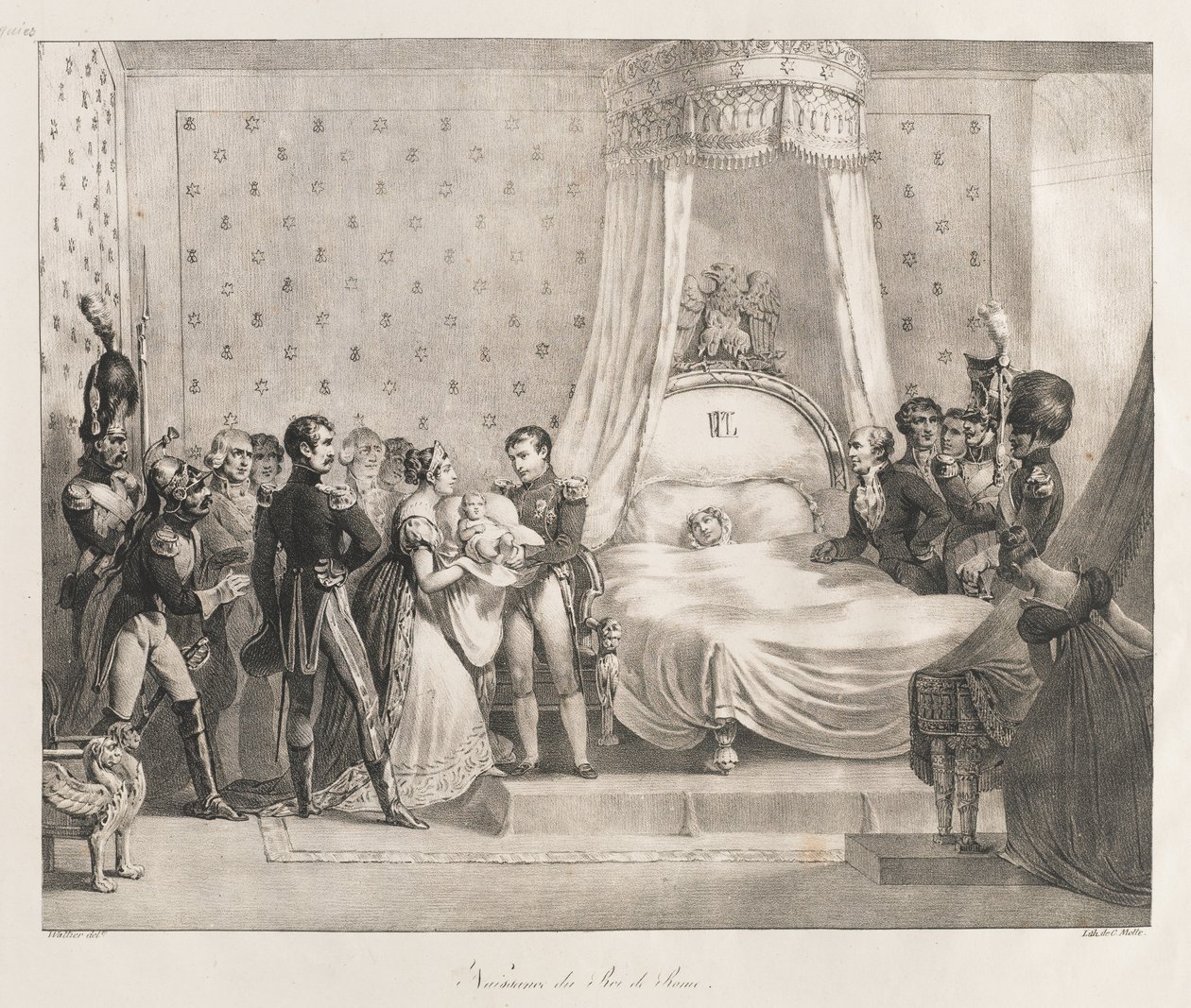 Birth of the King of Rome, Early 19th Century by Charles Etienne Pierre Motte