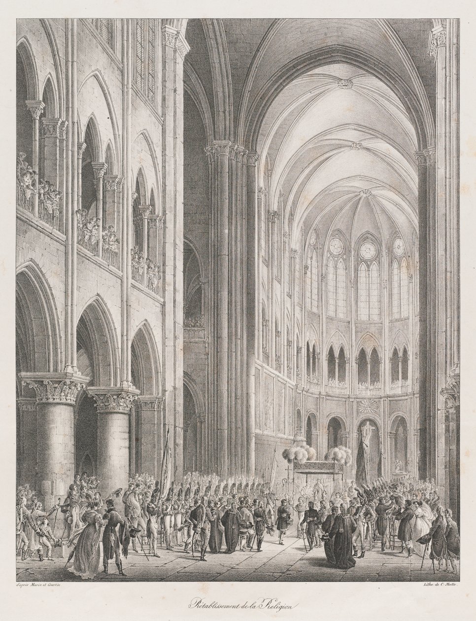 Re-Establishment of the Church, early 19th century by Charles Etienne Pierre Motte