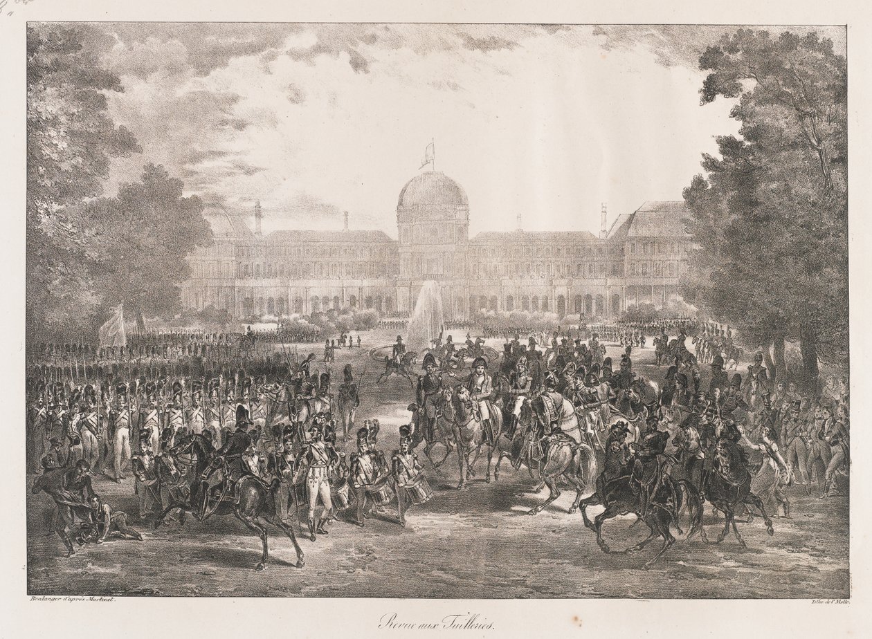 Review of the Tuileries, early 19th century by Charles Etienne Pierre Motte