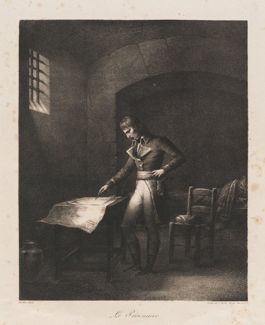 The Prisoner, early 19th century by Charles Etienne Pierre Motte