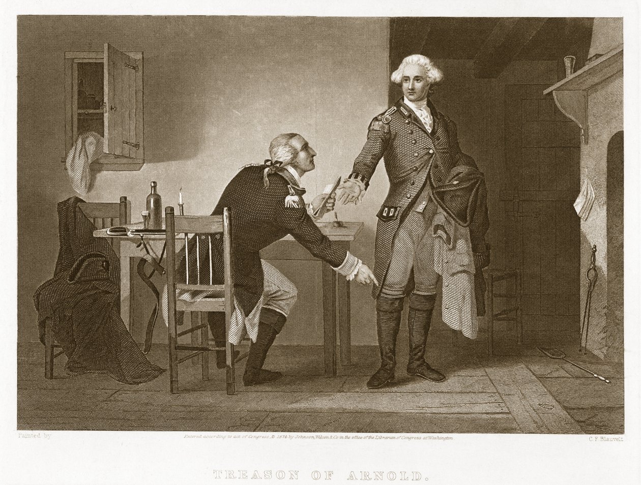 Treason of Arnold, Published 1874 by Charles F. Blauvelt