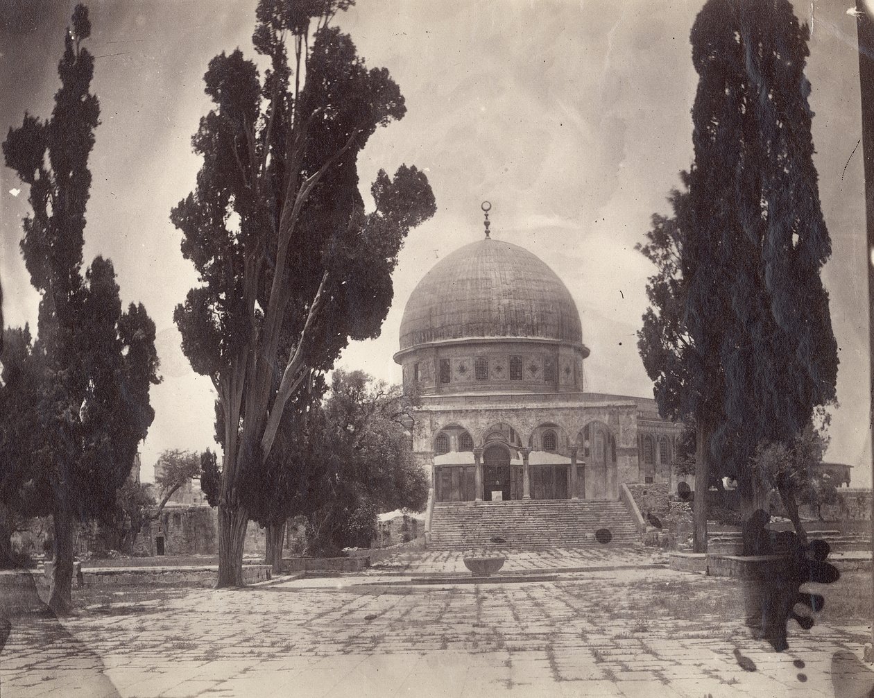 The Dome of the Rock on the Haram al Sharif in Jerusalem, from the south, 1870 by Charles F. Tyrwhitt Drake