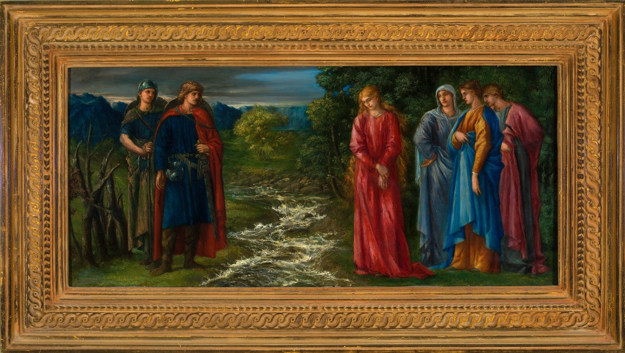 Helga and Gunnlaug by Charles Fairfax Murray